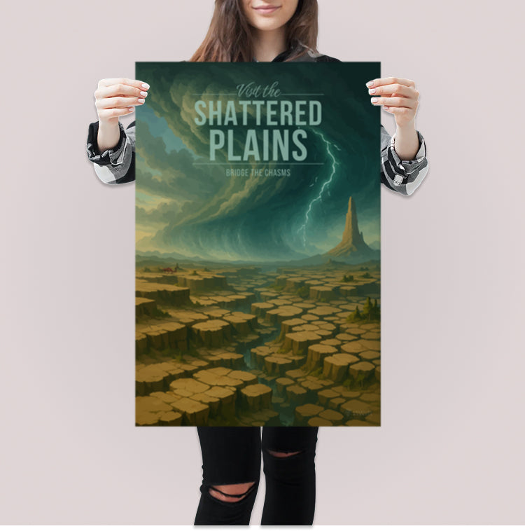 Shattered Plains Travel Poster