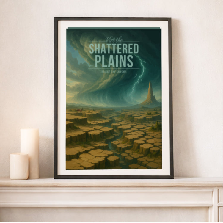 Shattered Plains Travel Poster