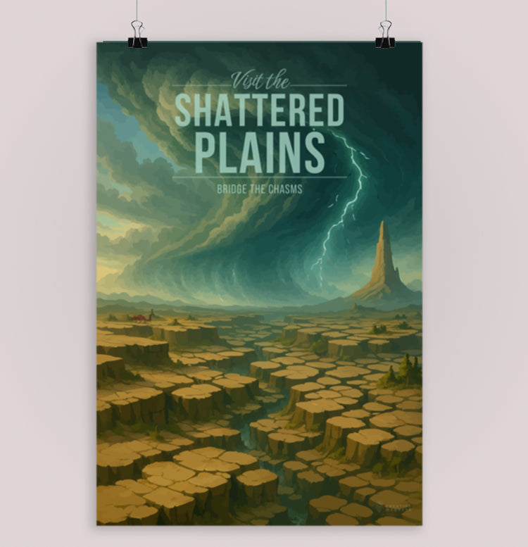 Shattered Plains Travel Poster