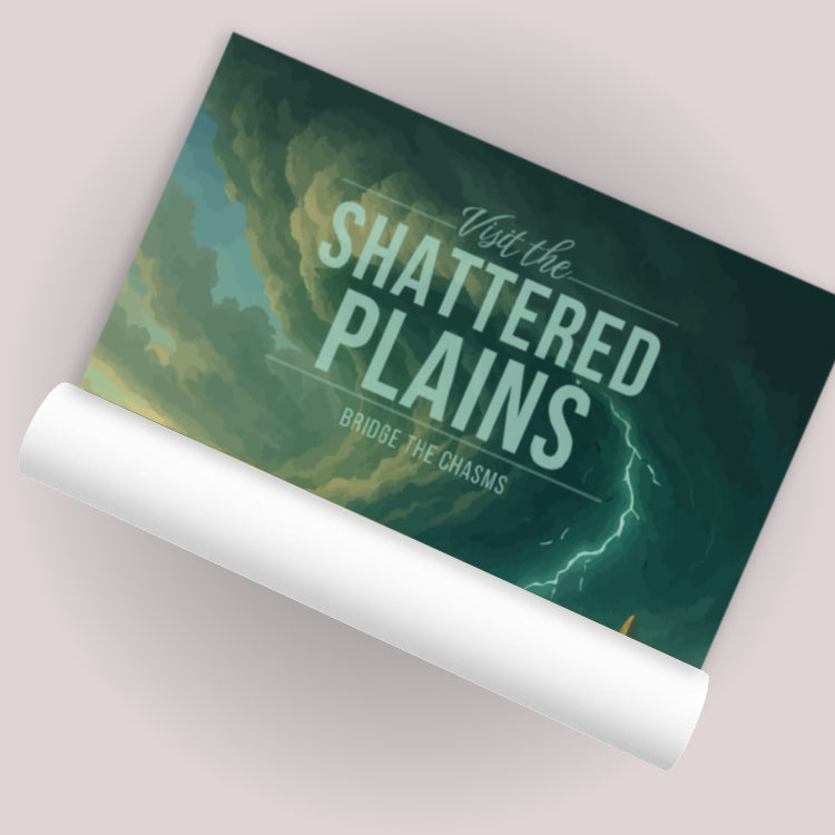 Shattered Plains Travel Poster