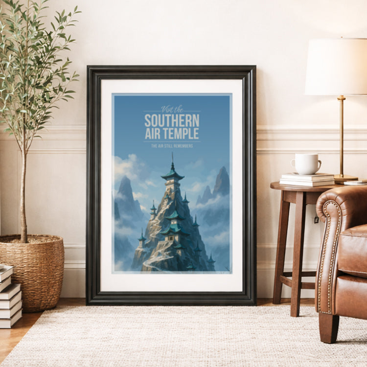 Southern Air Temple Travel Poster