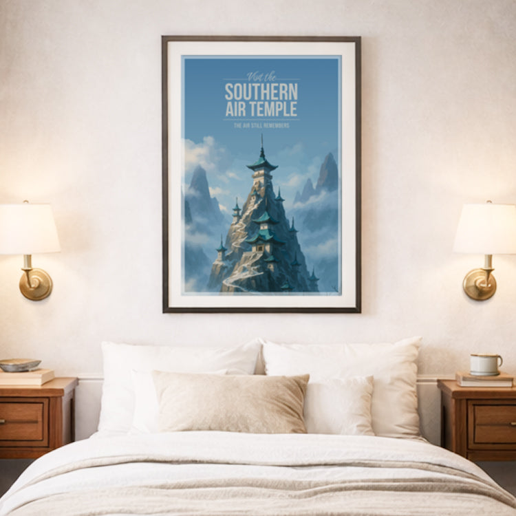 Southern Air Temple Travel Poster