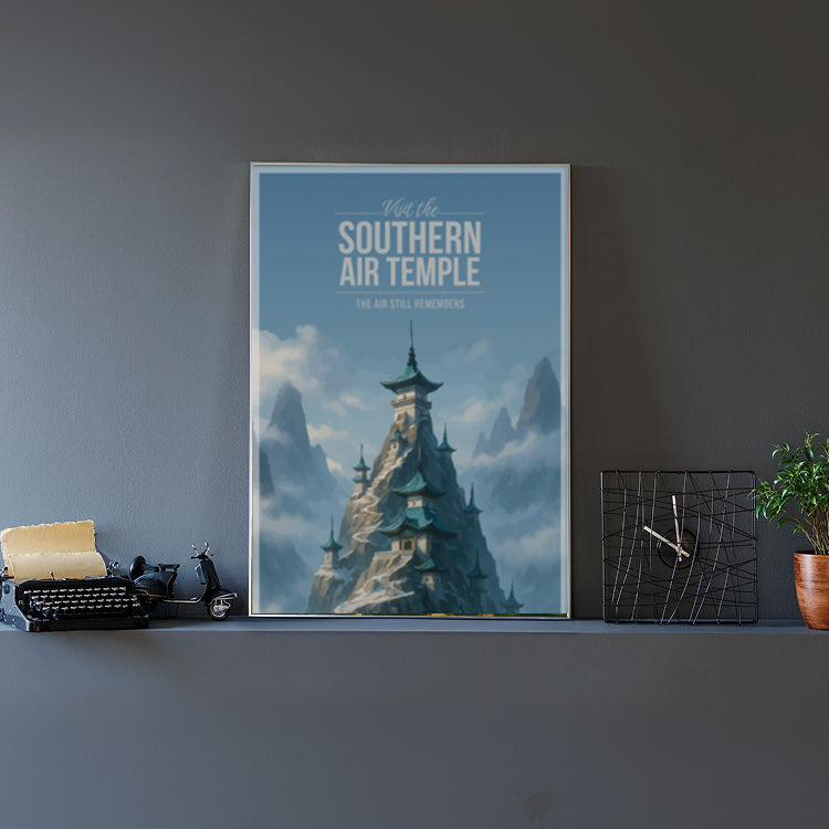 Southern Air Temple Travel Poster