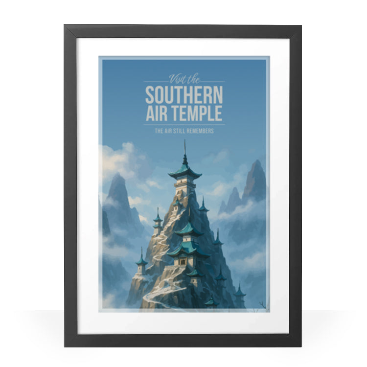 Southern Air Temple Travel Poster