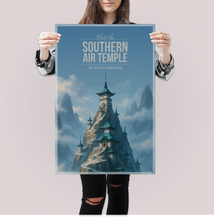Southern Air Temple Travel Poster