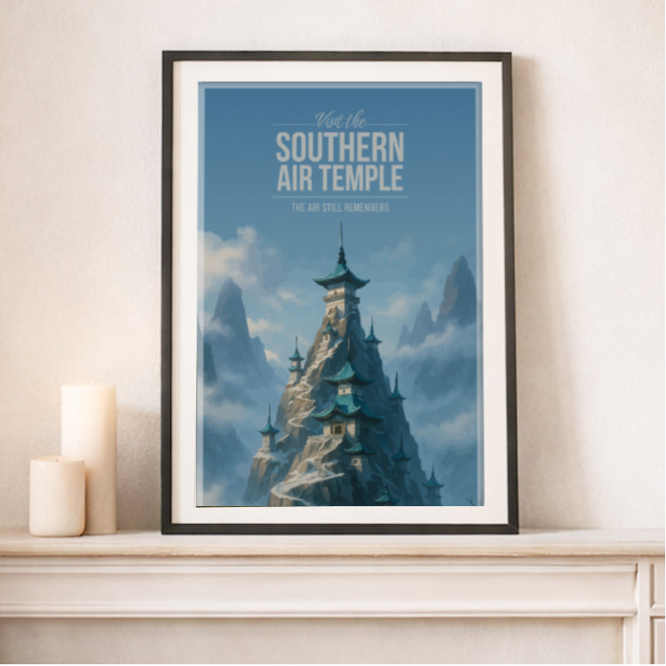 Southern Air Temple Travel Poster