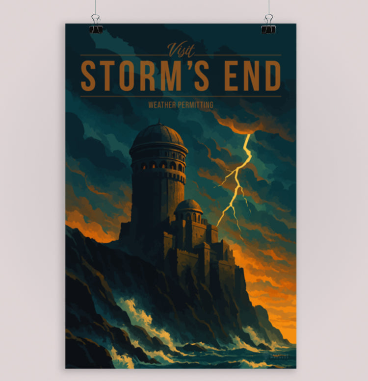Storm's End Travel Poster