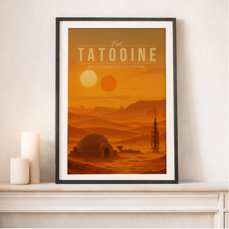 Tatooine Travel Poster