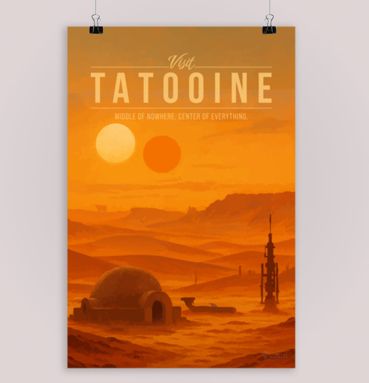 Tatooine Travel Poster
