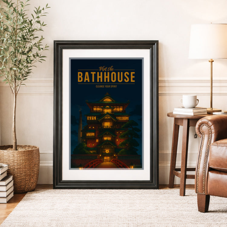 The Bathhouse Travel Poster