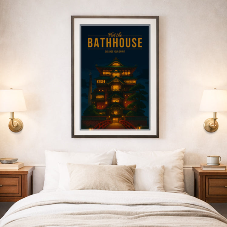 The Bathhouse Travel Poster