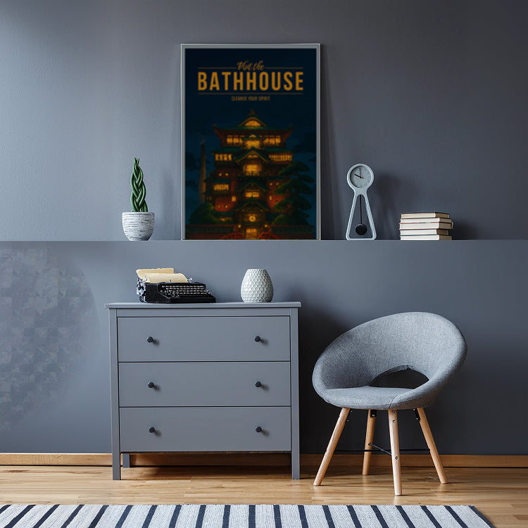 The Bathhouse Travel Poster