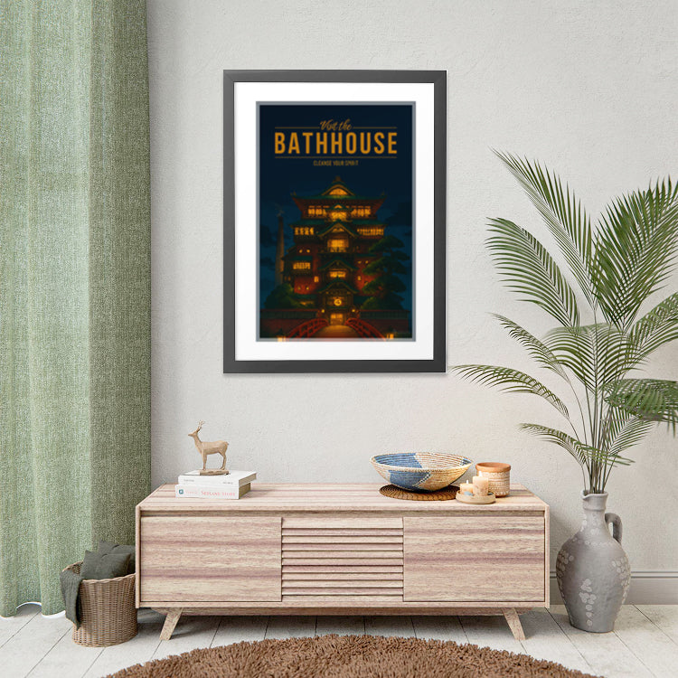 The Bathhouse Travel Poster