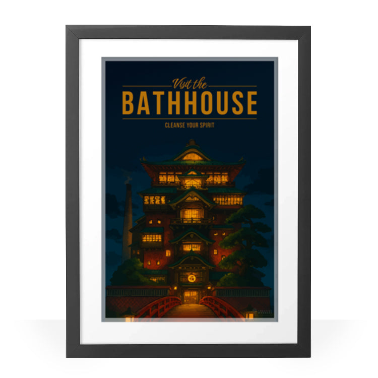 The Bathhouse Travel Poster