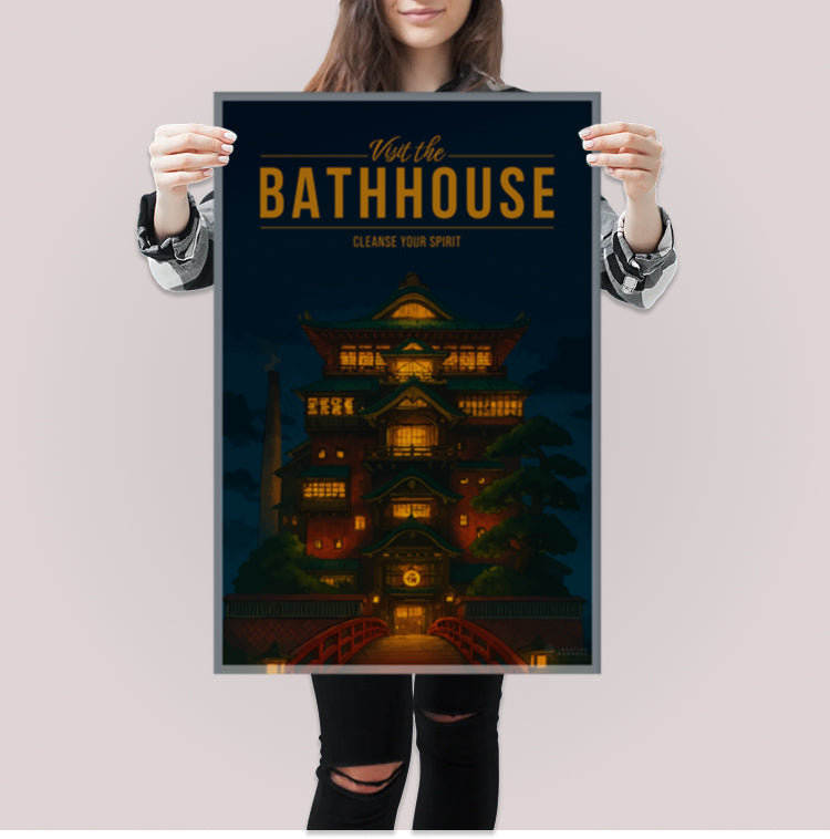The Bathhouse Travel Poster