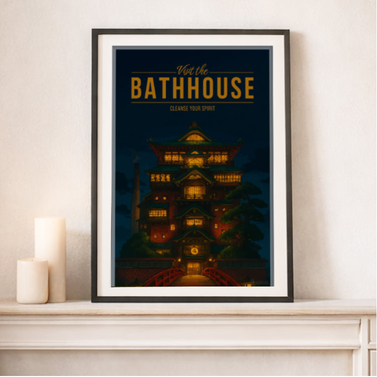 The Bathhouse Travel Poster