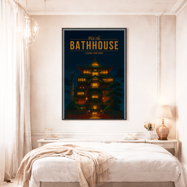 The Bathhouse Travel Poster