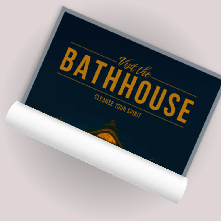 The Bathhouse Travel Poster