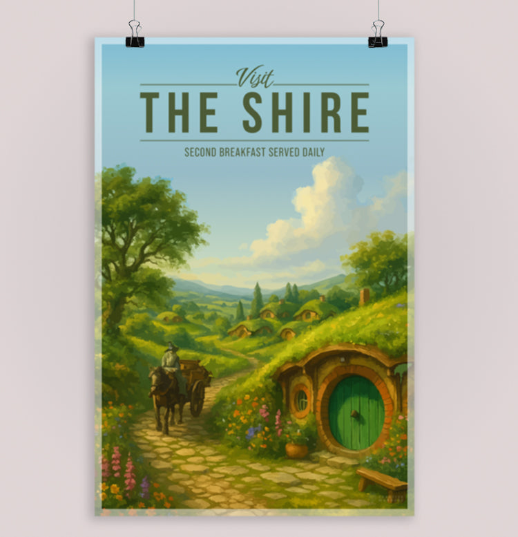 The Shire Travel Poster