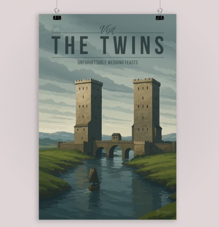 The Twins Travel Poster
