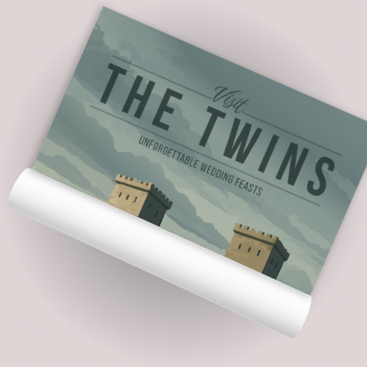 The Twins Travel Poster