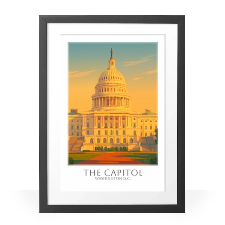 the-us-capitol-framed