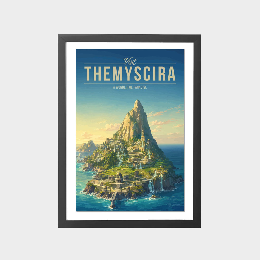 themyscira-gray-bg-framed