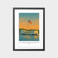 uss-arizona-memorial-gray-bg-framed