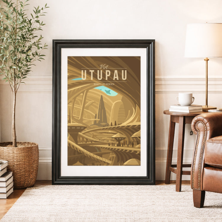 Utupau Travel Poster