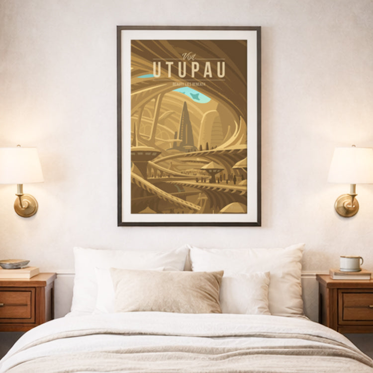 Utupau Travel Poster