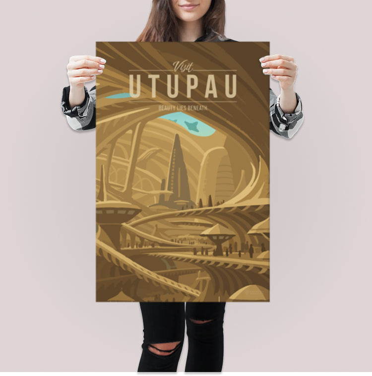 Utupau Travel Poster