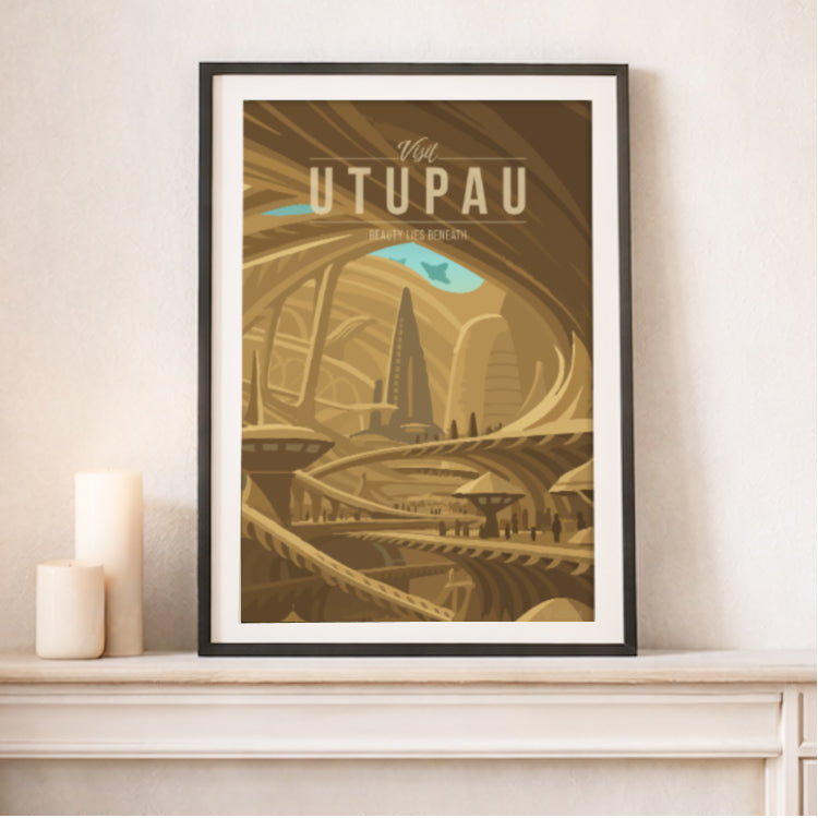 Utupau Travel Poster