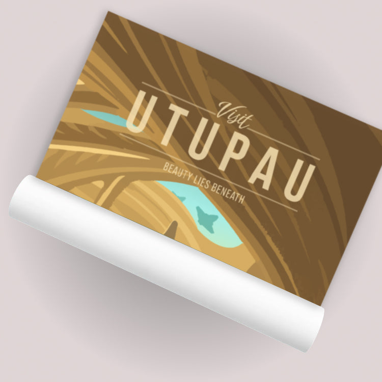 Utupau Travel Poster