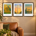 The Washington Memorials — 3 poster set room mockup
