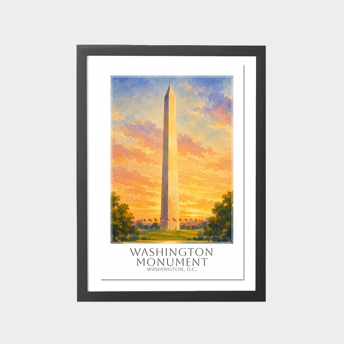 The Washington Memorials — 3 Poster Set