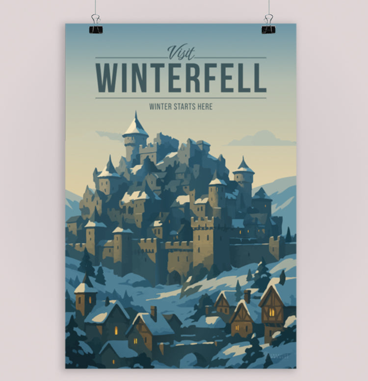 Winterfell Travel Poster