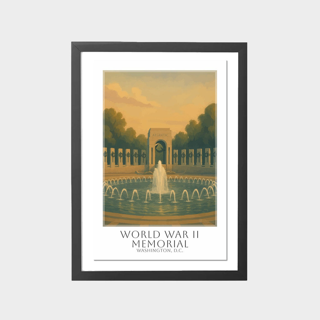 world-war-ii-memorial-gray-bg-framed