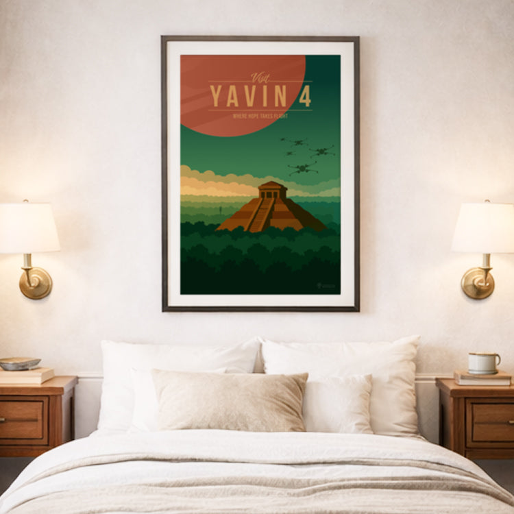 Yavin 4 Travel Poster