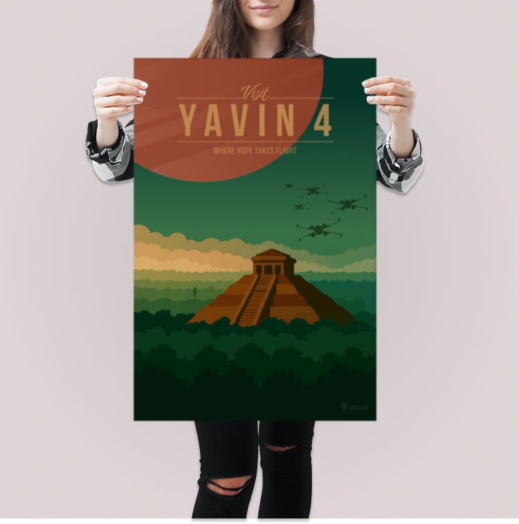 Yavin 4 Travel Poster