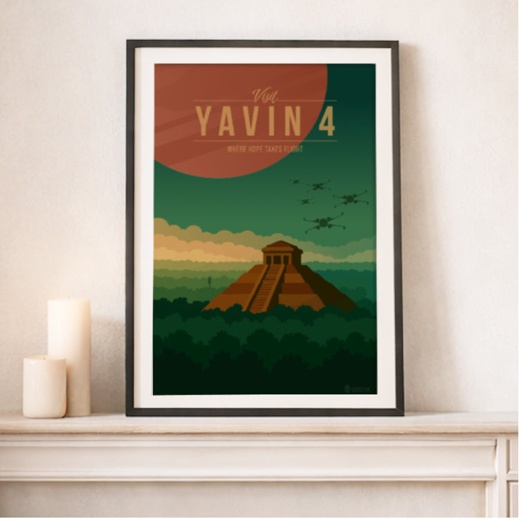Yavin 4 Travel Poster
