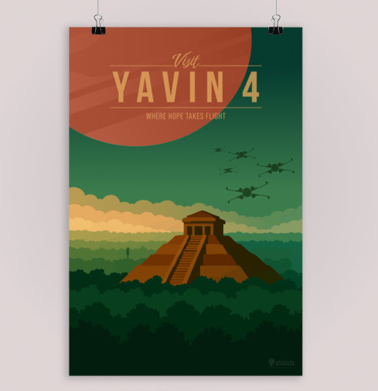 Yavin 4 Travel Poster