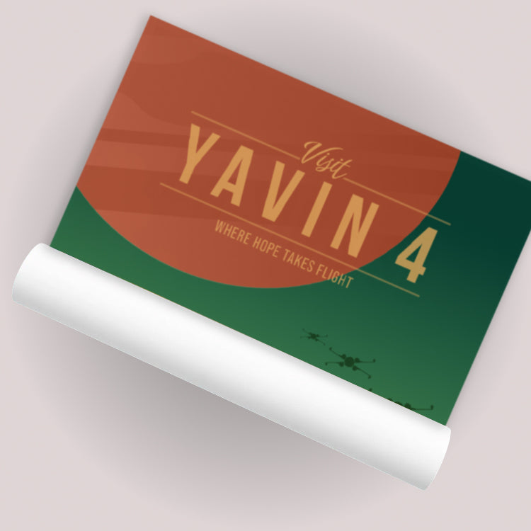 Yavin 4 Travel Poster